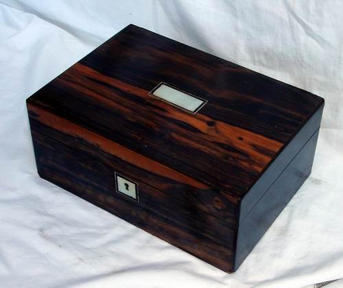 Antique Coromandel wood box 19th C.