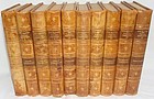 Antique Leather Swedish Books 1927 10 Volumes