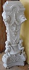 pre 1900 Antique French Napoleon Carved Marble Pedistal