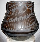 Large San Ildefonso Pueblo Pottery Came