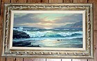 Oil Painting Anton Gutknecht 1907 - 1988 Seascape