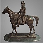 Napoleon Equestrian Bronze Sculpture Morise 1818-1883