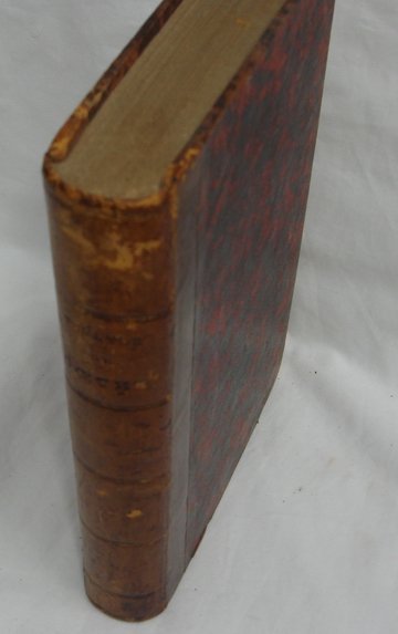 Antique Leather Book Goethe "Theatre" 1842 in French