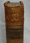 Antique Leather Book "Caesar's Commentaries" 1810