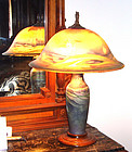 Antique Pairpoint Signed Seagull Lamp