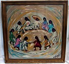 "Los Ninos" Ted De Grazia 1909 - 1982 Giclee on Canvas