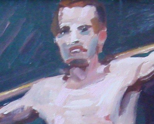 Oil Painting Conrad Buff  1886 - 1975  Self Portrait