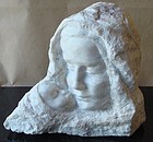 William Zorach Marble Sculpture "Mother and Child"
