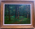 Oil Painting Janos Laszlo Aldor 1895 - 1944  Landscape