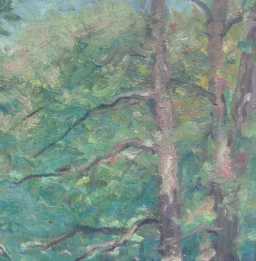 Oil Painting Janos Laszlo Aldor 1895 - 1944  Landscape