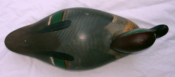 Vintage Hand Carved Painted Wood Duck Decoy
