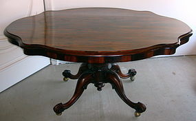 Antique English Rosewood Tilt Top Table 19th C.