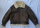 Authentic Avirex B3 Leather Shearling Bomber Jacket