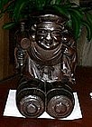 19th C. Japanese Daikoku Carved Wood Statue