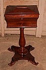 English Regency Rosewood Teapoy - (Tea Chest on Stand)