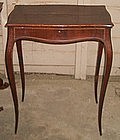 Antique French Table 18th Century Inlaid Cabriole