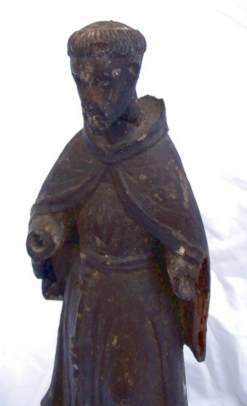 16th C. Italian Gilt Carved St Francis Assisi Sculpture