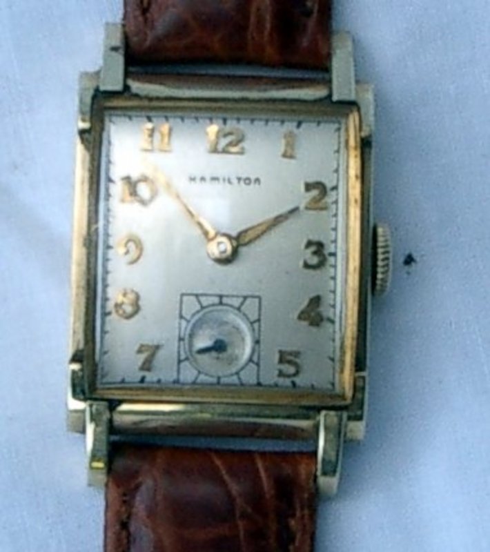 1940s Hamilton Perry 14K Gold Filled Wrist Watch