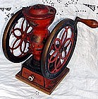 Antique Coffee Grinder - Enterprise Iron Double Wheel