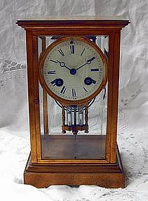 Tiffany Regulator Carriage Clock 19th C. Brass Crystal