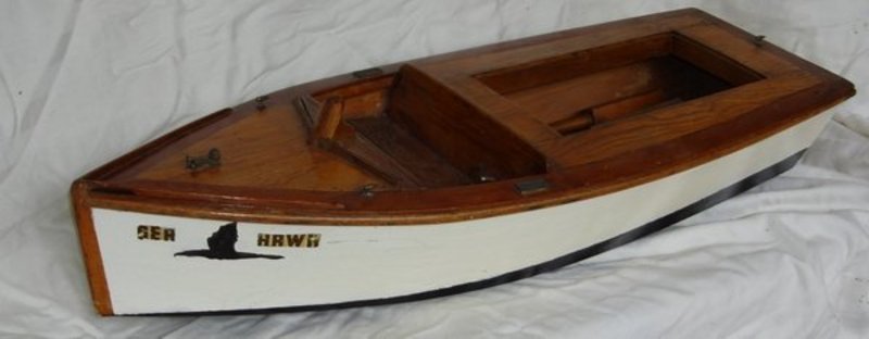 Antique Wooden Model Classic Power Boat