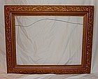 Antique Frame Hand Carved Gilt Wood - 19th Century