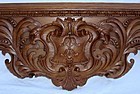 Antique French Carved Overdoor Crest 18th Century