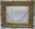 Antique French Frame Carved Gilt Wood 19th C. Large