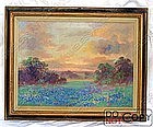 Oil Painting Alice Chilton 1870 – 1960 Texas Landscape