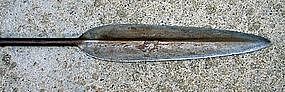 Antique African Massai Elder Spear 19th C. 8 Ft. Long