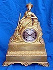 Antique French Clock Late 18th C. Silk Suspension