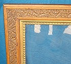 Antique Frame 19th C. Large Hand Carved Oak Gilt Wood