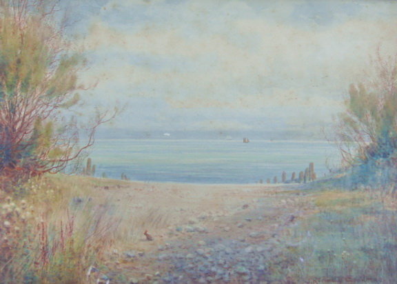 Painting English Seascape Signed Goodman