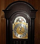 Antique Herschede Grandfather Clock Moon Phase