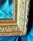 Antique Victorian Hand Carved Wood Frame Mirror