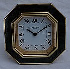 Cartier Clock Alarm Travel Malachite