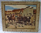 Oil Painting James Lee Colt 1922 – 2005 Western Raw