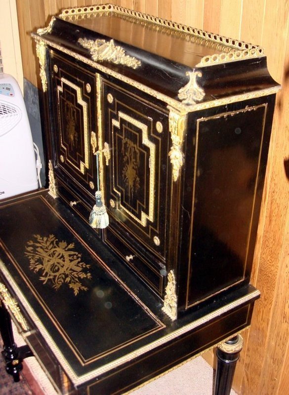 Antique French Napoleon III Desk Cremer Hallmarked