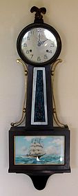 Antique New Haven Banjo Clock All Original