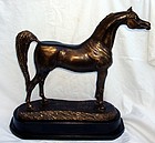 Equine Bronze Sculpture Signed Horse