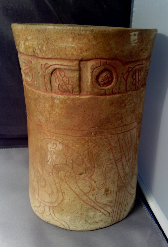 Pre-Columbian Mayan Cylinder Vase – Central America