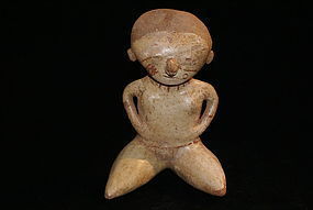 Pre-Columbian A Very Rare Chinesco Figure Seated Figure