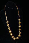 Pre-Columbian Chuma Goldball Necklace