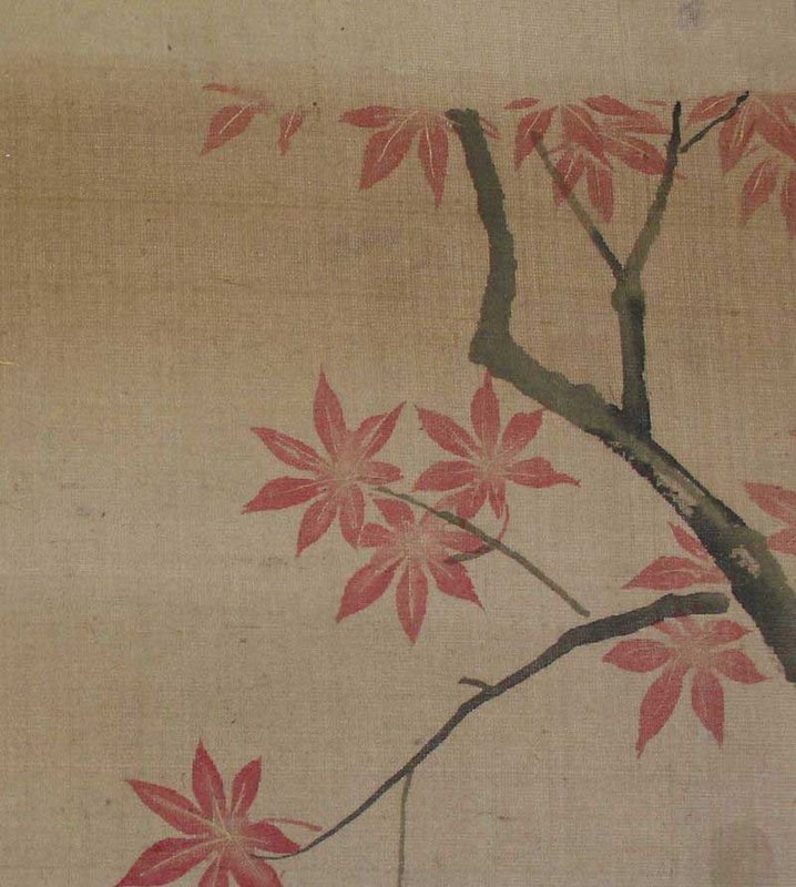 Antique Japanese Painting Bugaku zu by Yanagisawa Kien