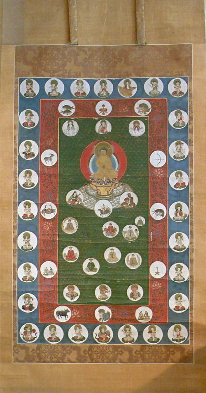 Japanese Hanging Scroll Mandala Buddhist Painting