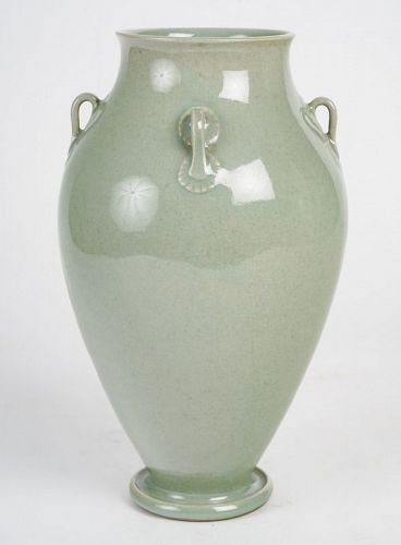 Korean celadon vase in baluster shape