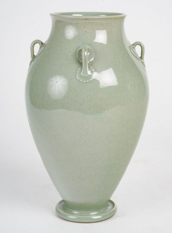 Korean celadon vase in baluster shape