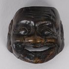 Small mask netsuke of Ebisu Edo 18th century