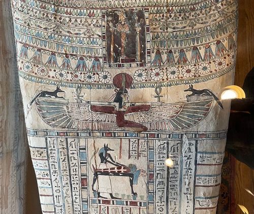 Ancient Egyptian sarcophagus 25th dynasty. 744-656 BC