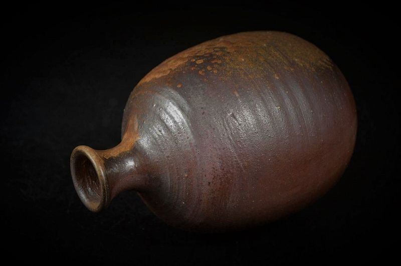 Yuichi Yamamoto Bizen Pottery Sake Bottle Tokkuri